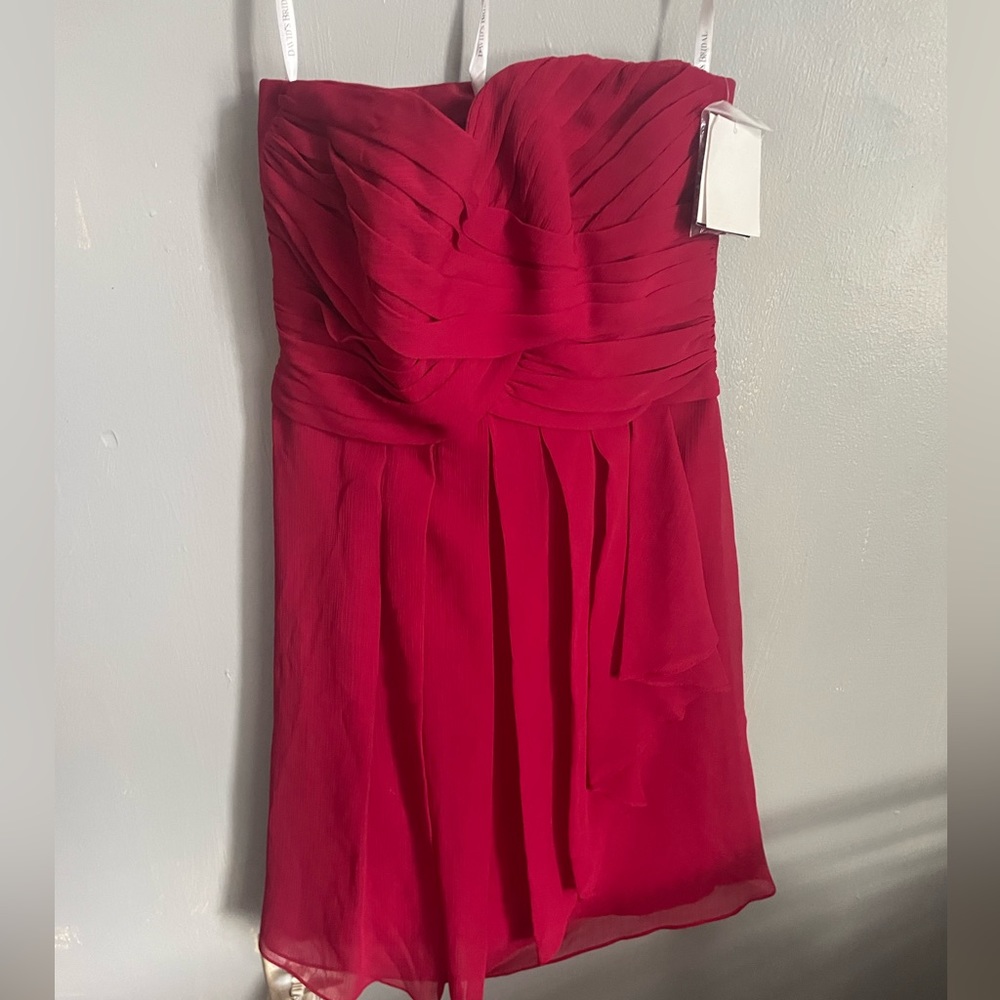 Red Small David’s Bridals Dress